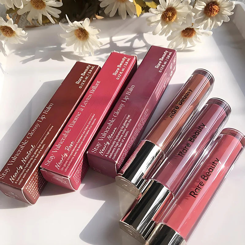Rare Beauty Fashion Portable Lip Gloss Long Lasting Color Brightens Moisturizes Lips Reduce Lip Line Create Full Glossy Lip Look