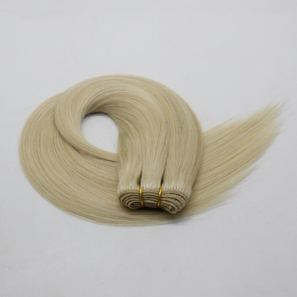 Machine Weft Double Weft Sew-In Weave Thick Bundle Remy Russian Hair 16In-28Inch