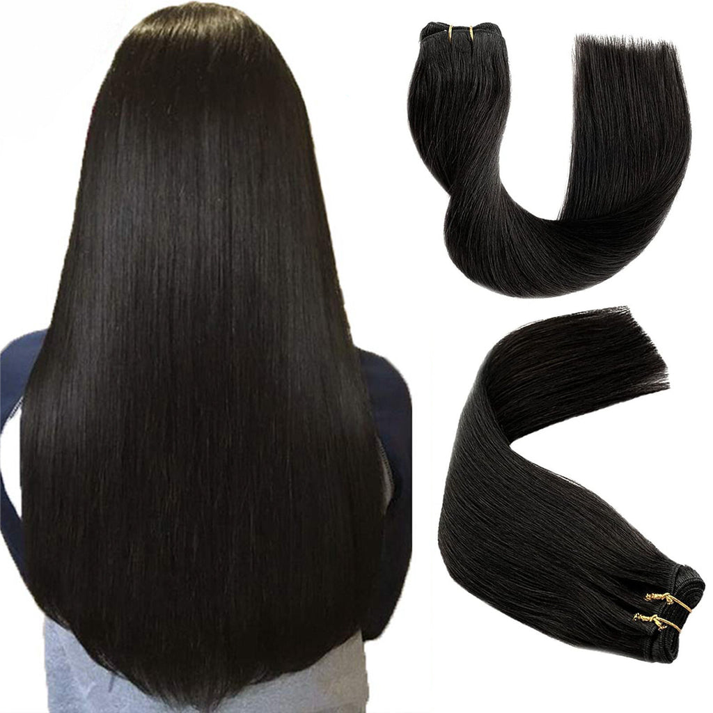 Machine Weft Double Weft Sew-In Weave Thick Bundle Remy Russian Hair 16In-28Inch