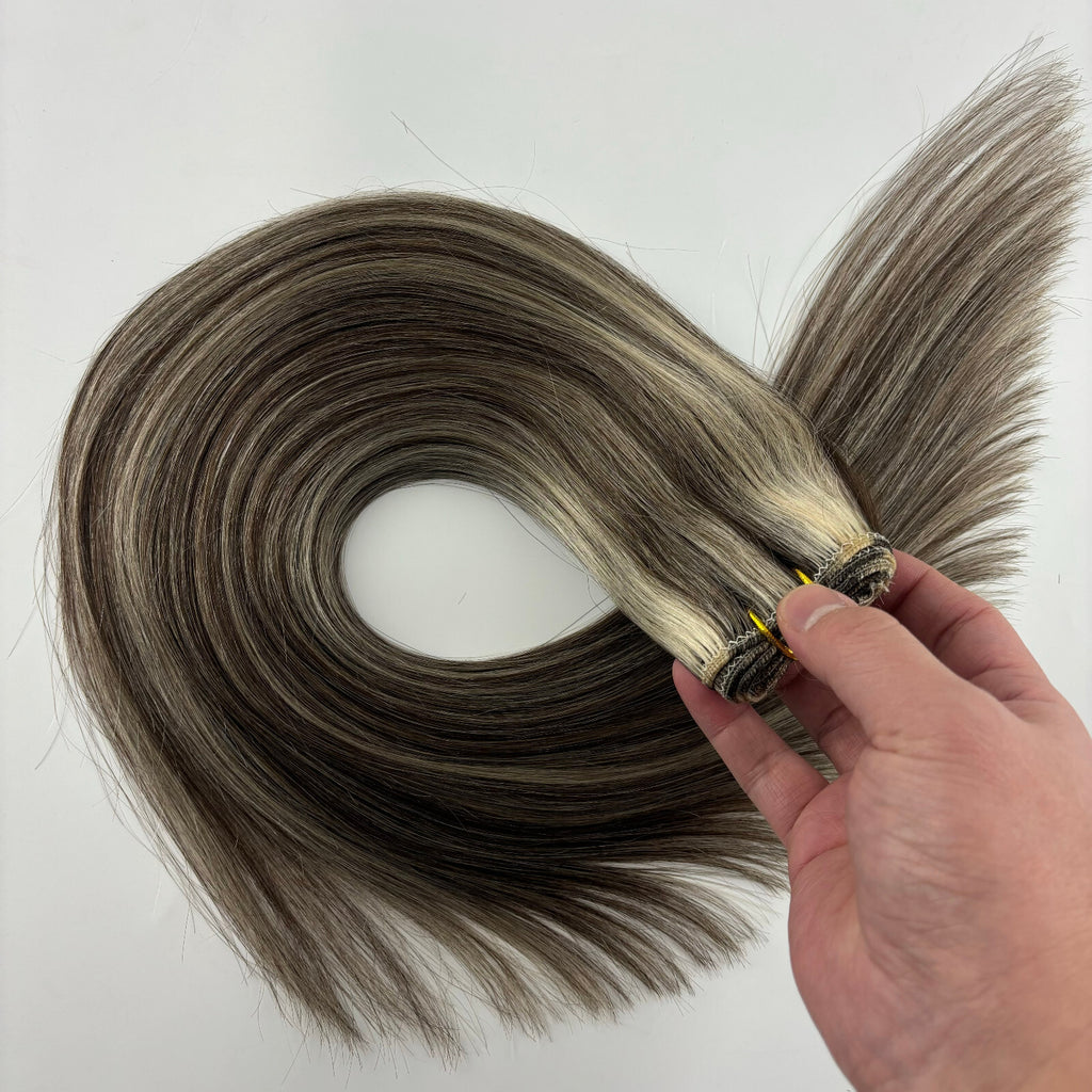 Machine Weft Double Weft Sew-In Weave Thick Bundle Remy Russian Hair 16In-28Inch