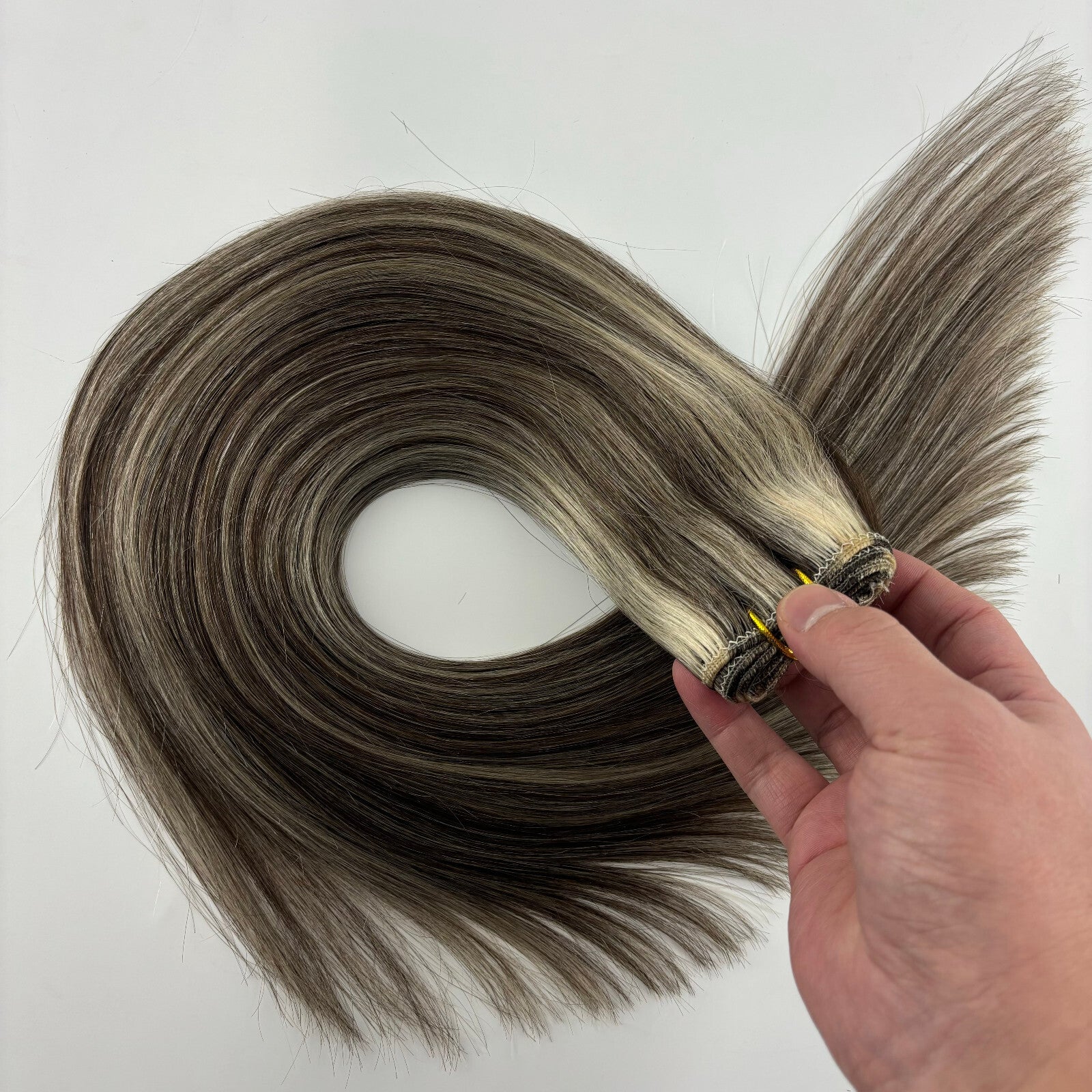 Machine Weft Double Weft Sew-In Weave Thick Bundle Remy Russian Hair 16In-28Inch