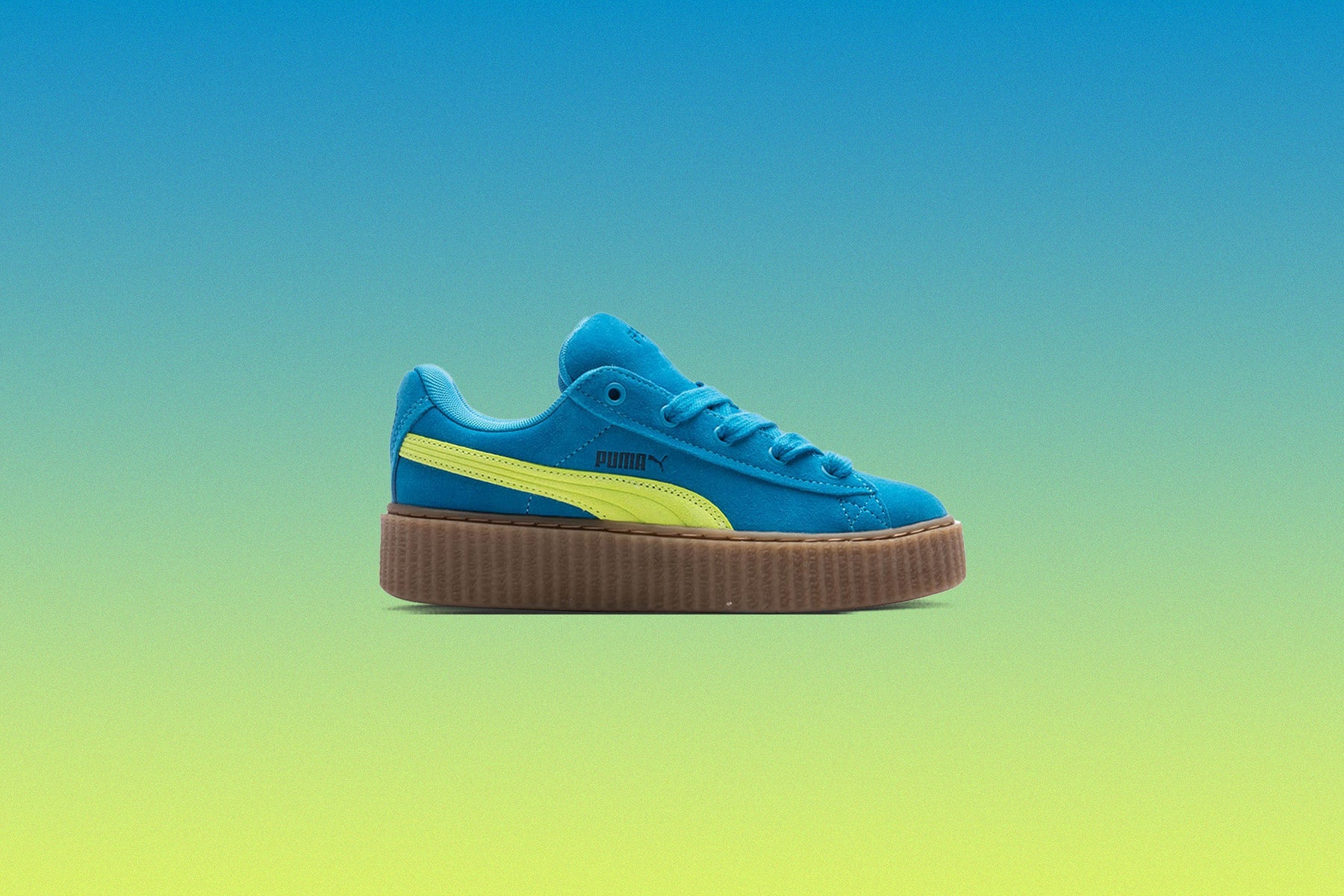 X Fenty Creeper Phatty Juniors' - Speed Blue/Lime Pow/Gum