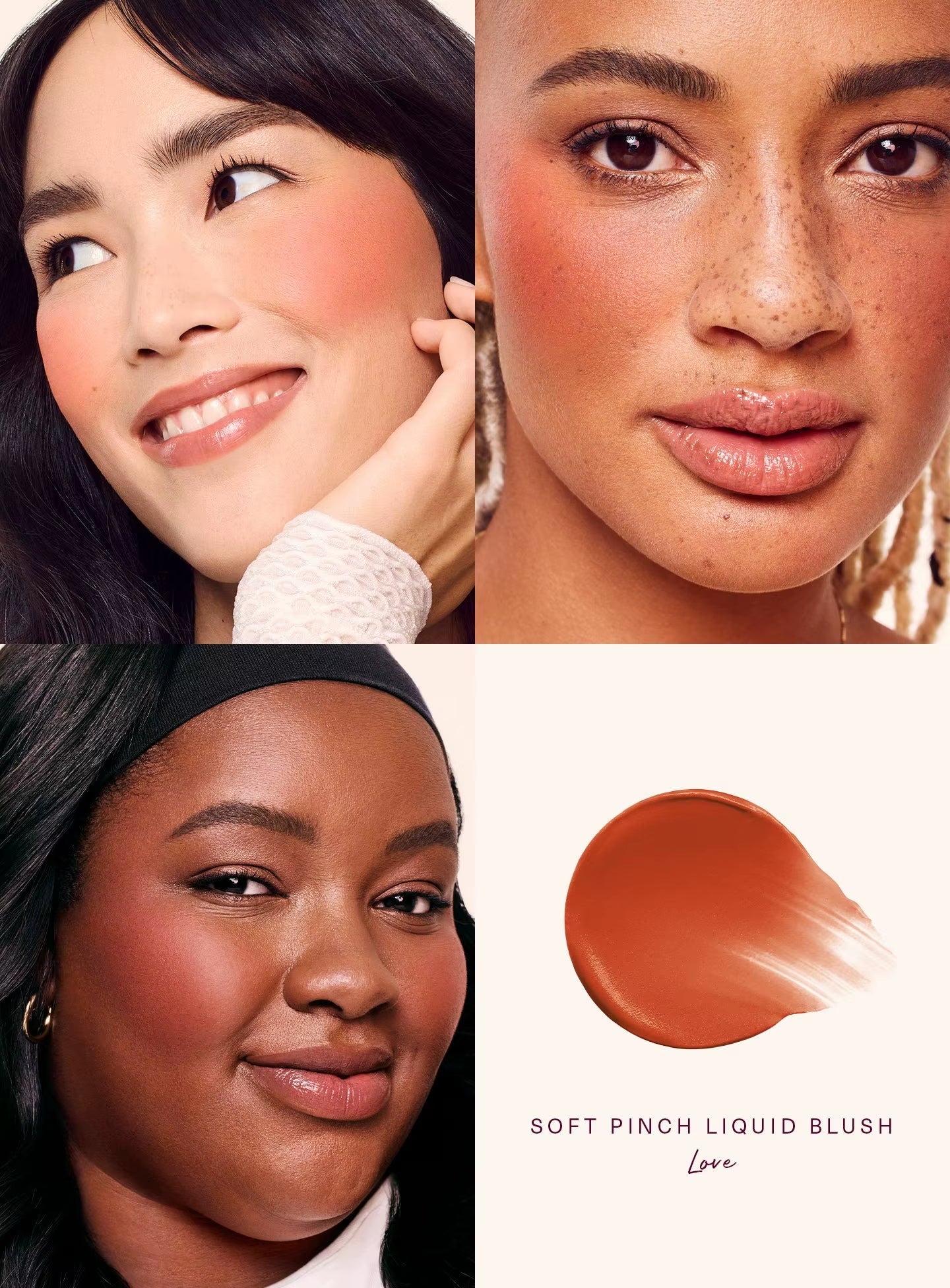 Melting Cream Blush Makeup Matte Pearlescent Texture Glitter Blush Highlighter Bright Nourish Moisturize Lip Gloss