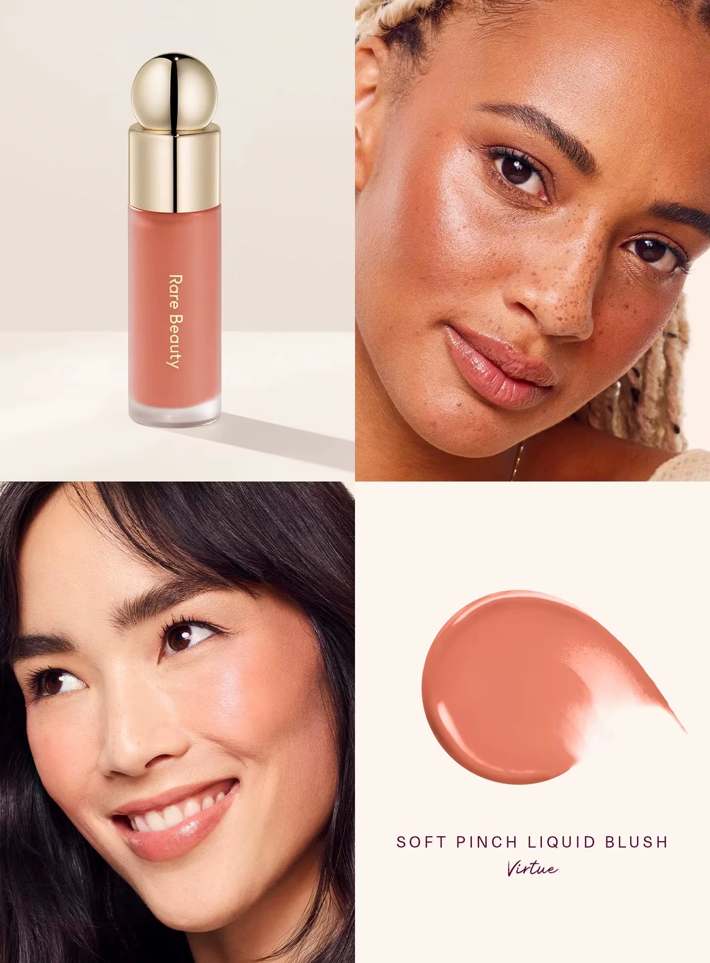 Melting Cream Blush Makeup Matte Pearlescent Texture Glitter Blush Highlighter Bright Nourish Moisturize Lip Gloss