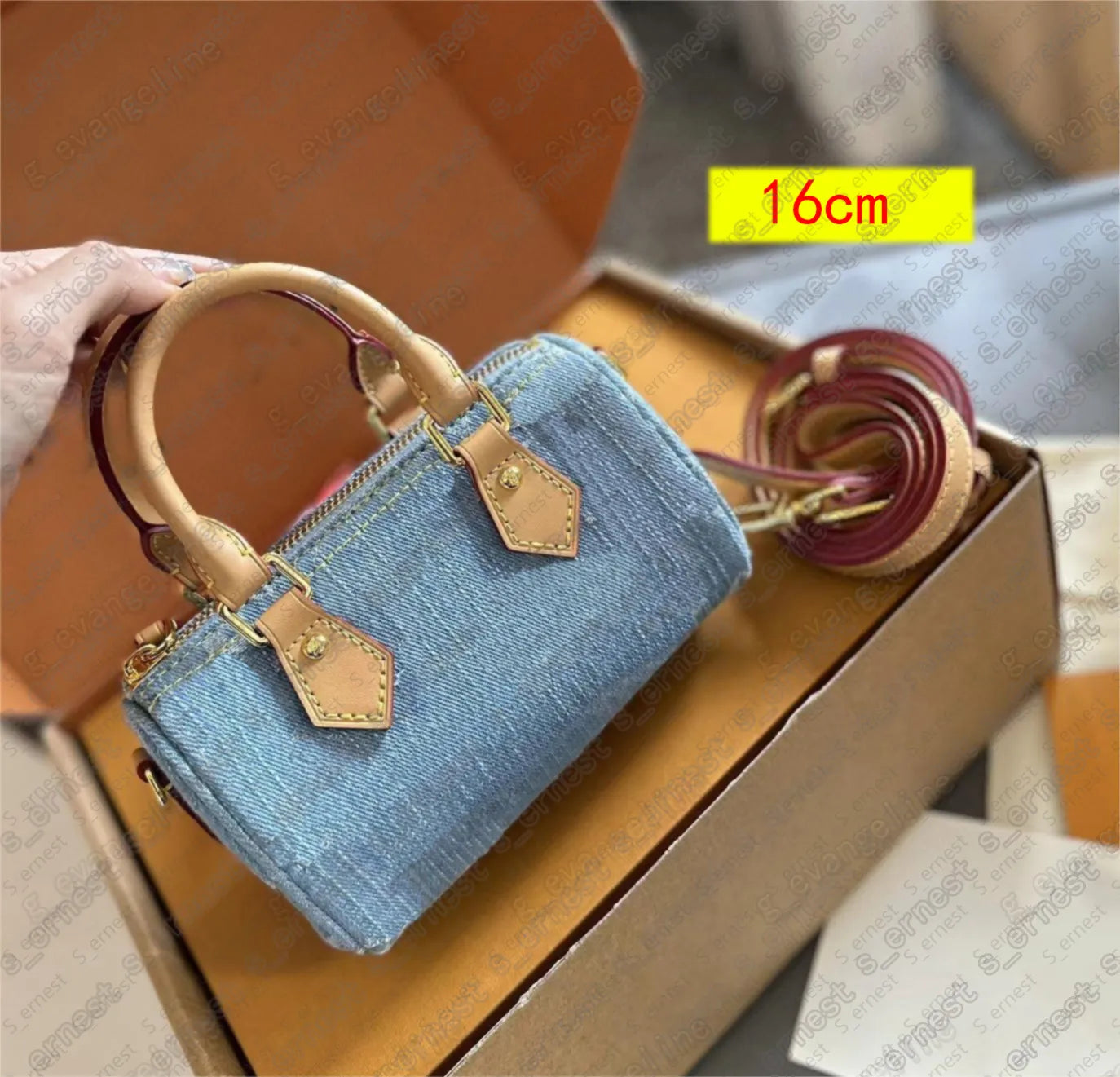 Designer Pink Denim Handbags Underarm Bag Women Totes Travel Fashion Shoulder Bags Crossbody Canvas Bag