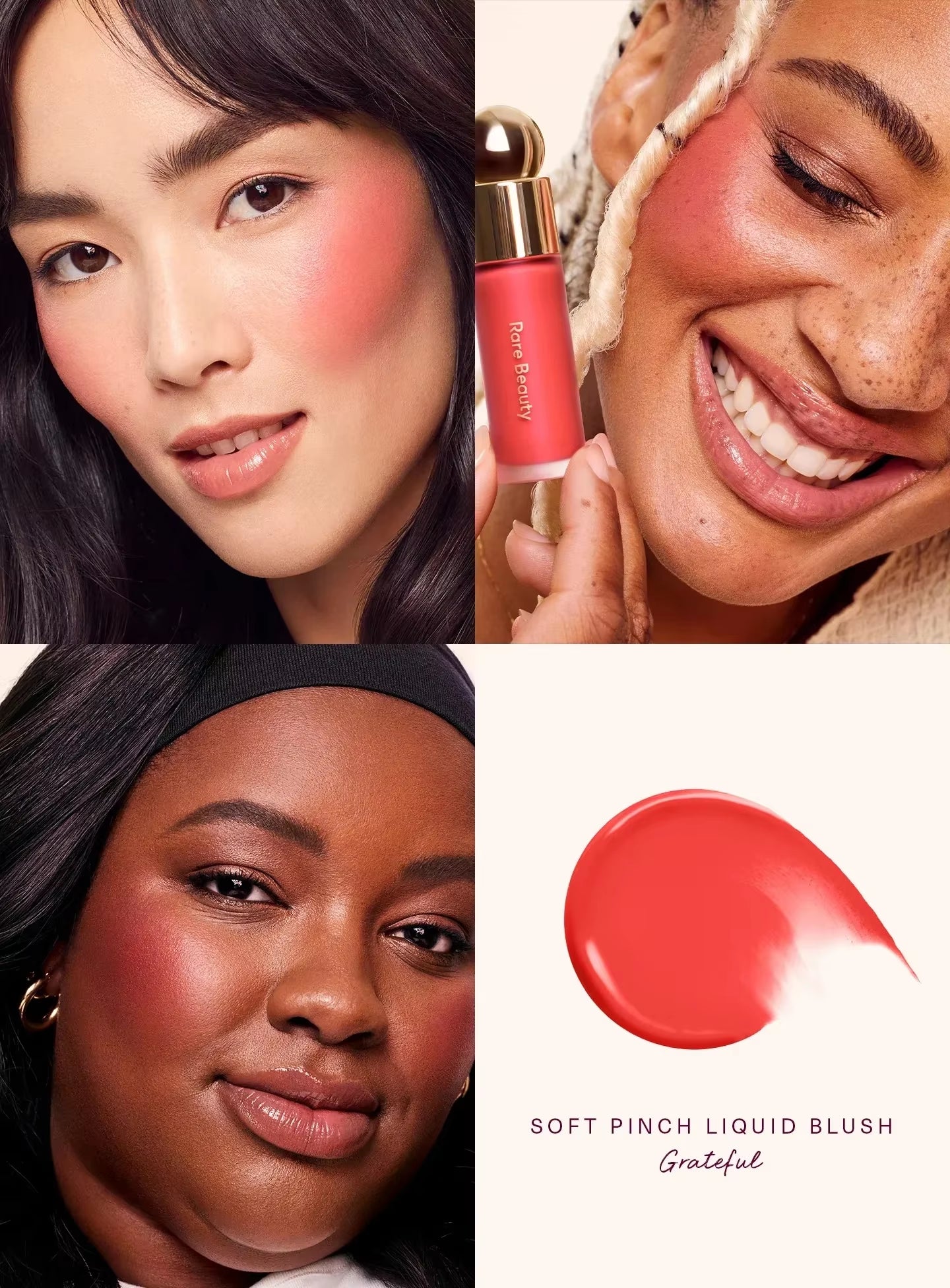 Melting Cream Blush Makeup Matte Pearlescent Texture Glitter Blush Highlighter Bright Nourish Moisturize Lip Gloss