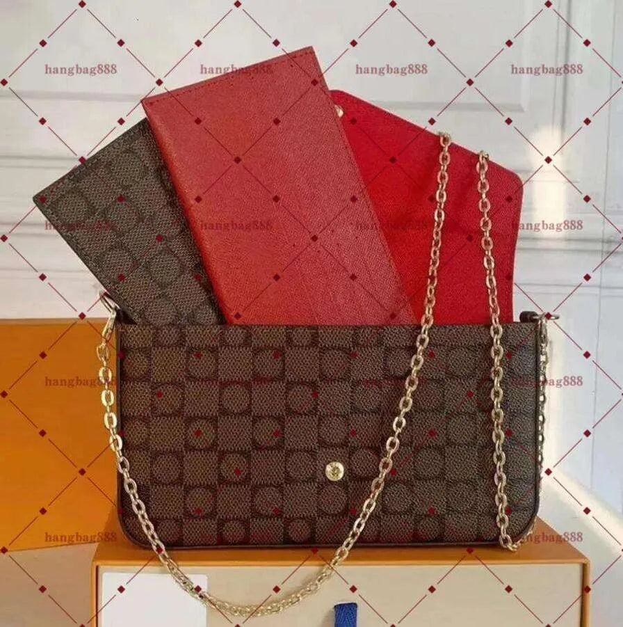 Designer Handbag Shoulder Chain Bag Clutch Flap Totes Women Leather Bags Wallet Check Velour Thread Purse Double Letters Solid Hasp Waist Square Stripes Top Quality