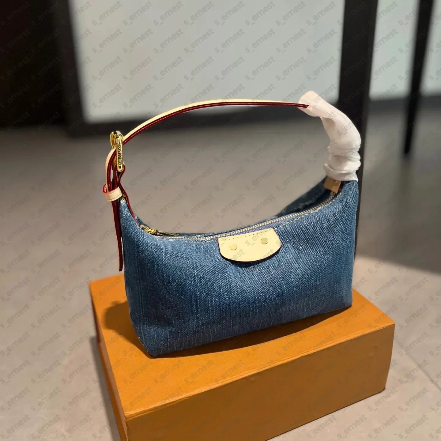 Designer Pink Denim Handbags Underarm Bag Women Totes Travel Fashion Shoulder Bags Crossbody Canvas Bag
