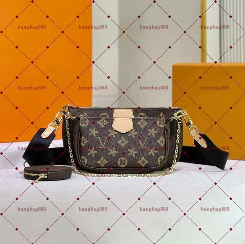 Designer Handbag Shoulder Chain Bag Clutch Flap Totes Women Leather Bags Wallet Check Velour Thread Purse Double Letters Solid Hasp Waist Square Stripes Top Quality
