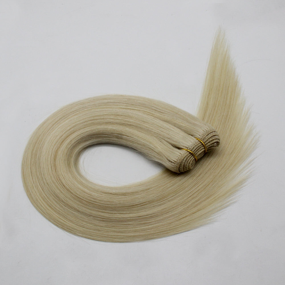 Machine Weft Double Weft Sew-In Weave Thick Bundle Remy Russian Hair 16In-28Inch