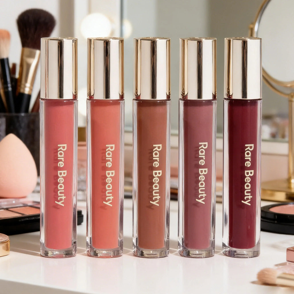 Rare Beauty Fashion Portable Lip Gloss Long Lasting Color Brightens Moisturizes Lips Reduce Lip Line Create Full Glossy Lip Look