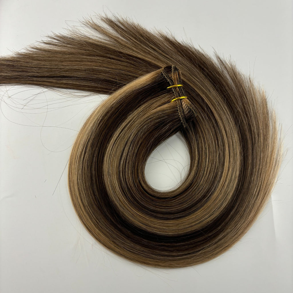 Machine Weft Double Weft Sew-In Weave Thick Bundle Remy Russian Hair 16In-28Inch