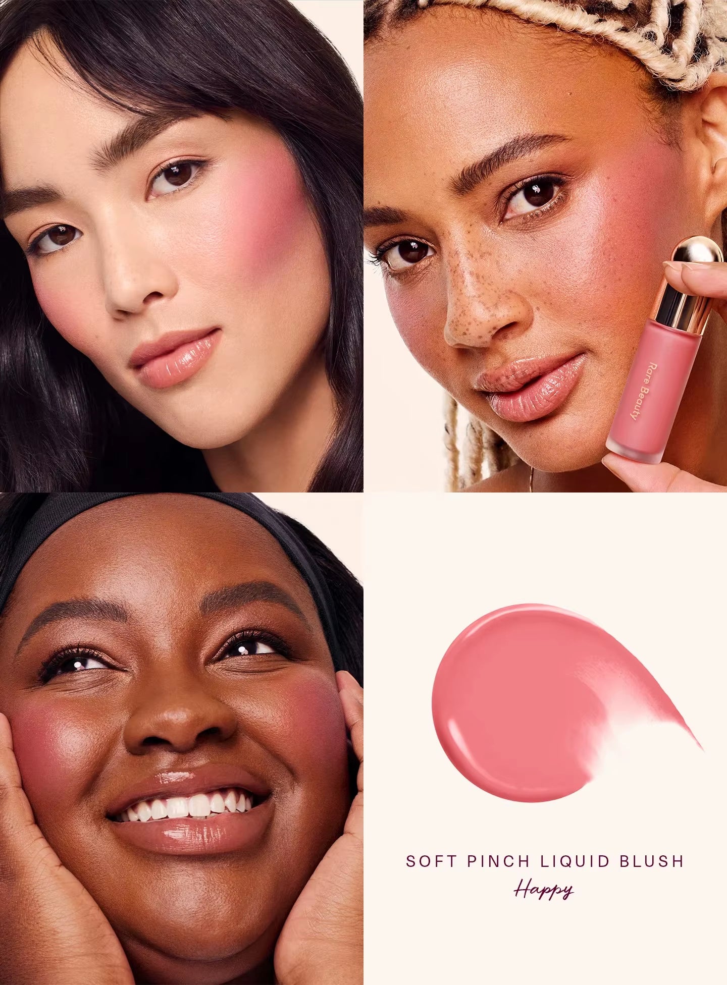 Melting Cream Blush Makeup Matte Pearlescent Texture Glitter Blush Highlighter Bright Nourish Moisturize Lip Gloss