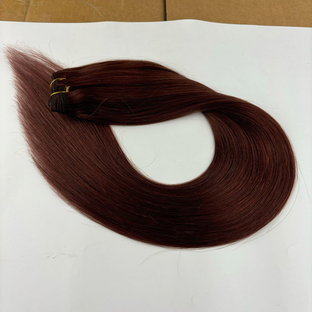 Machine Weft Double Weft Sew-In Weave Thick Bundle Remy Russian Hair 16In-28Inch