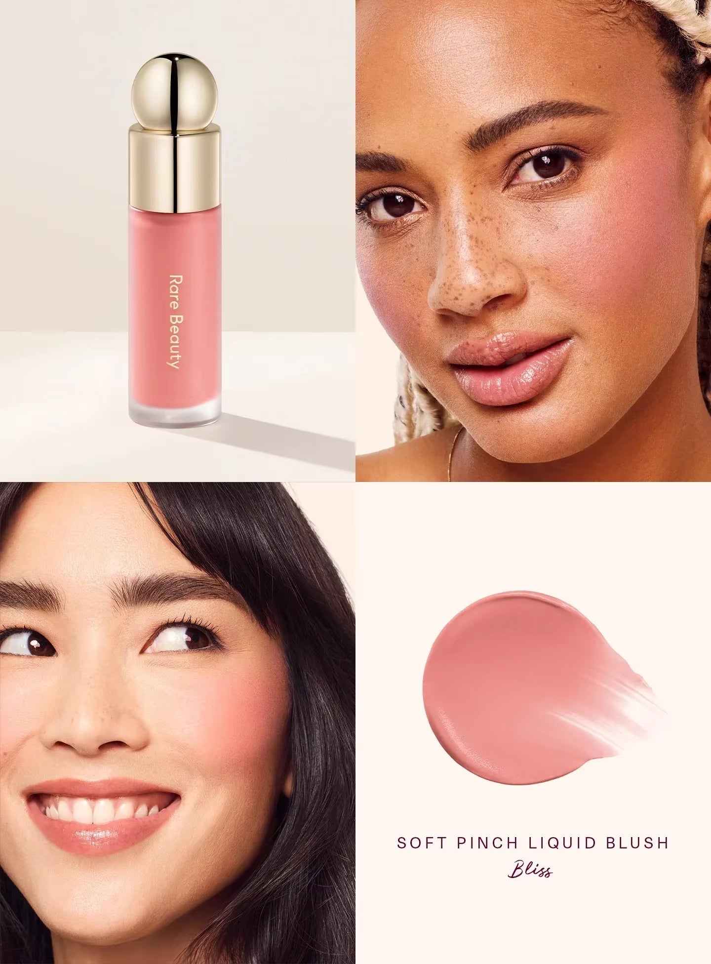 Melting Cream Blush Makeup Matte Pearlescent Texture Glitter Blush Highlighter Bright Nourish Moisturize Lip Gloss