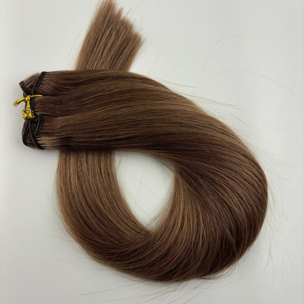Machine Weft Double Weft Sew-In Weave Thick Bundle Remy Russian Hair 16In-28Inch