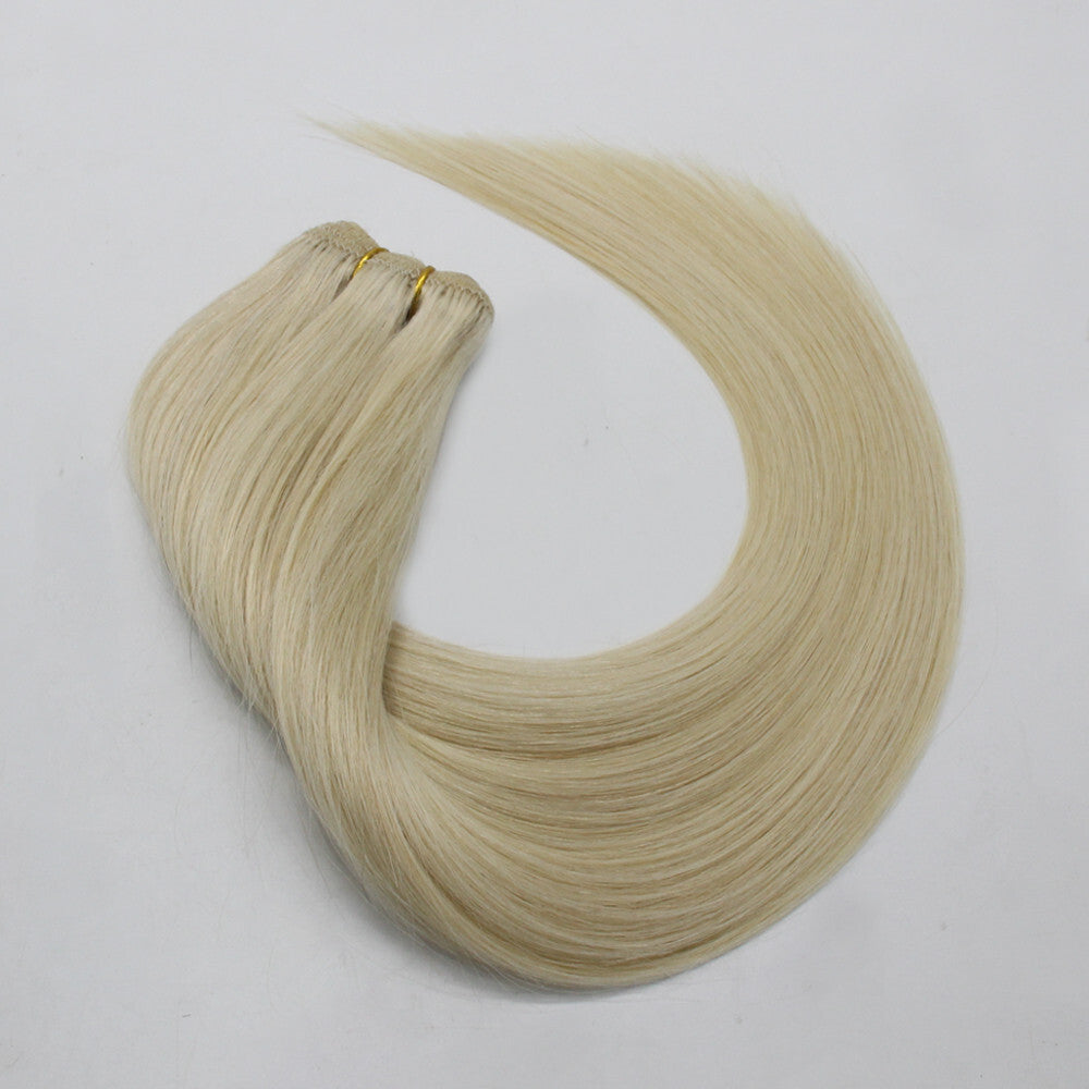 Machine Weft Double Weft Sew-In Weave Thick Bundle Remy Russian Hair 16In-28Inch