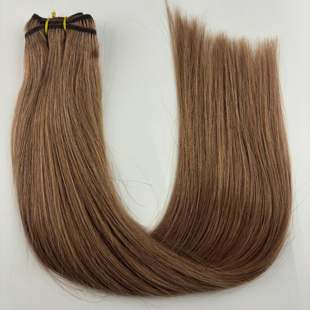 Machine Weft Double Weft Sew-In Weave Thick Bundle Remy Russian Hair 16In-28Inch