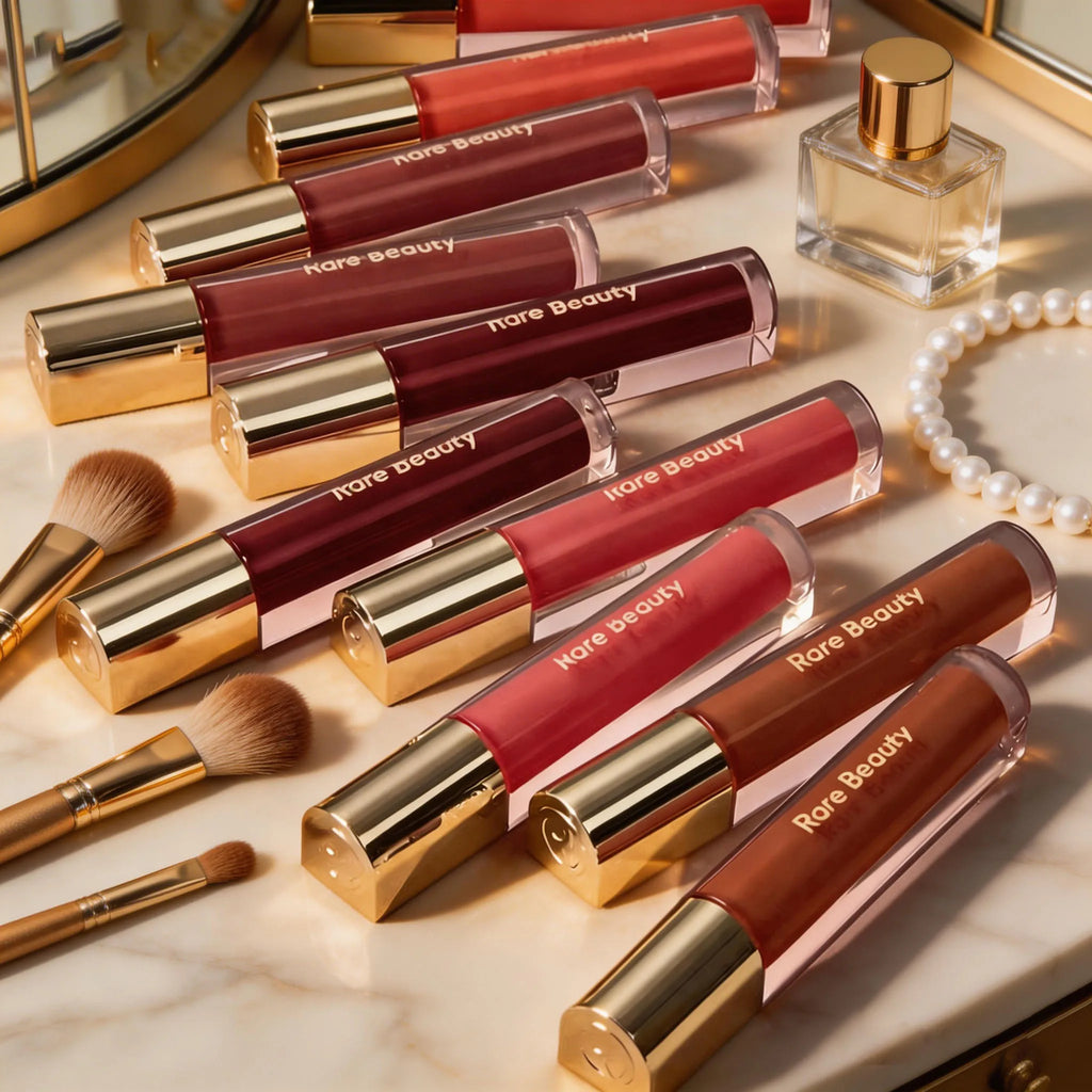 Rare Beauty Fashion Portable Lip Gloss Long Lasting Color Brightens Moisturizes Lips Reduce Lip Line Create Full Glossy Lip Look