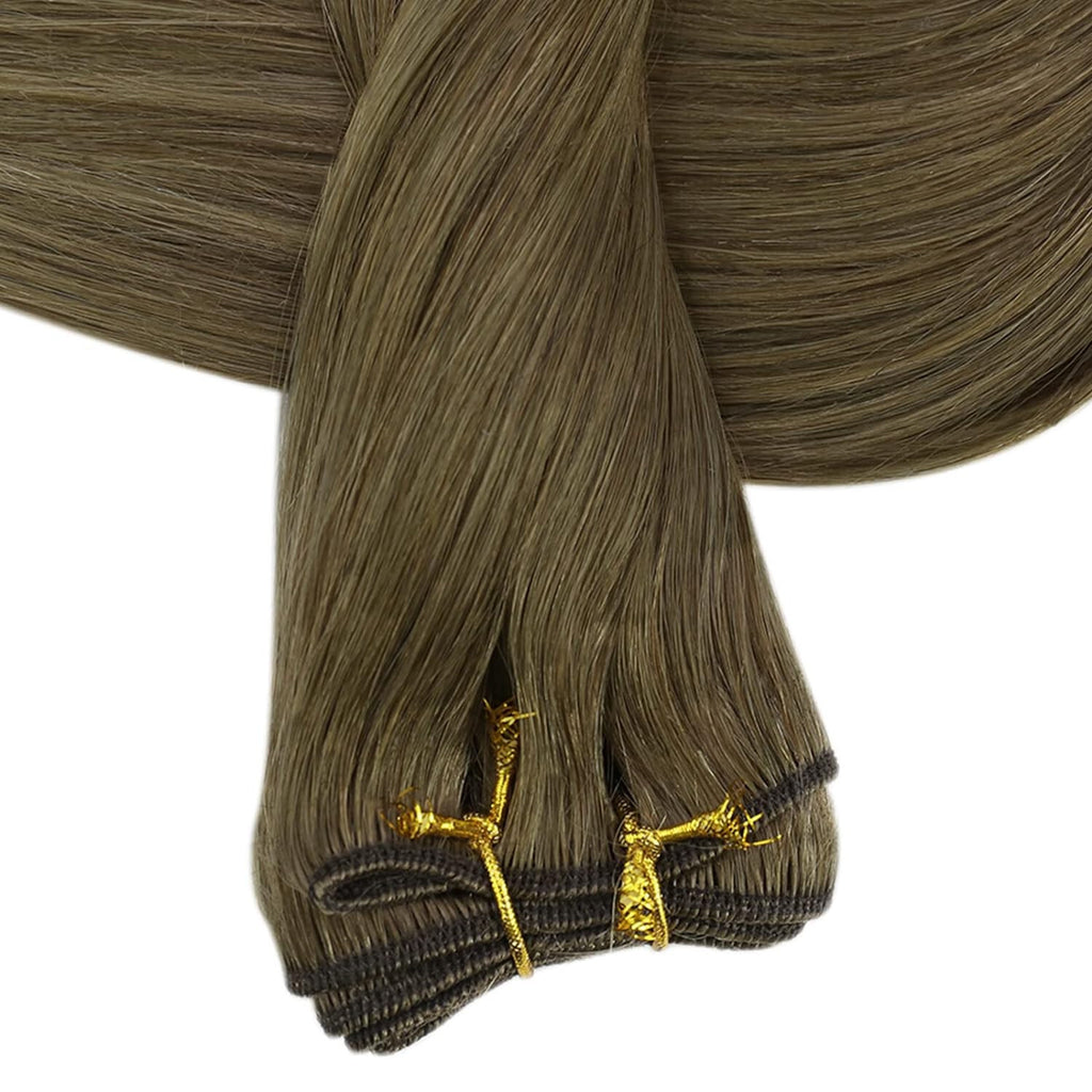 Machine Weft Double Weft Sew-In Weave Thick Bundle Remy Russian Hair 16In-28Inch