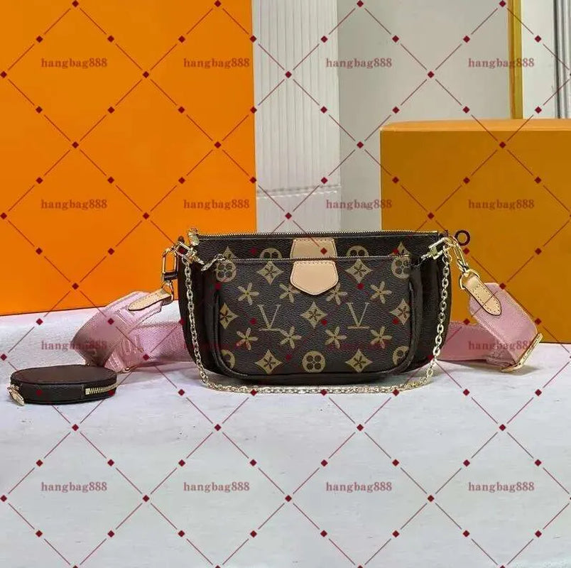 Designer Handbag Shoulder Chain Bag Clutch Flap Totes Women Leather Bags Wallet Check Velour Thread Purse Double Letters Solid Hasp Waist Square Stripes Top Quality