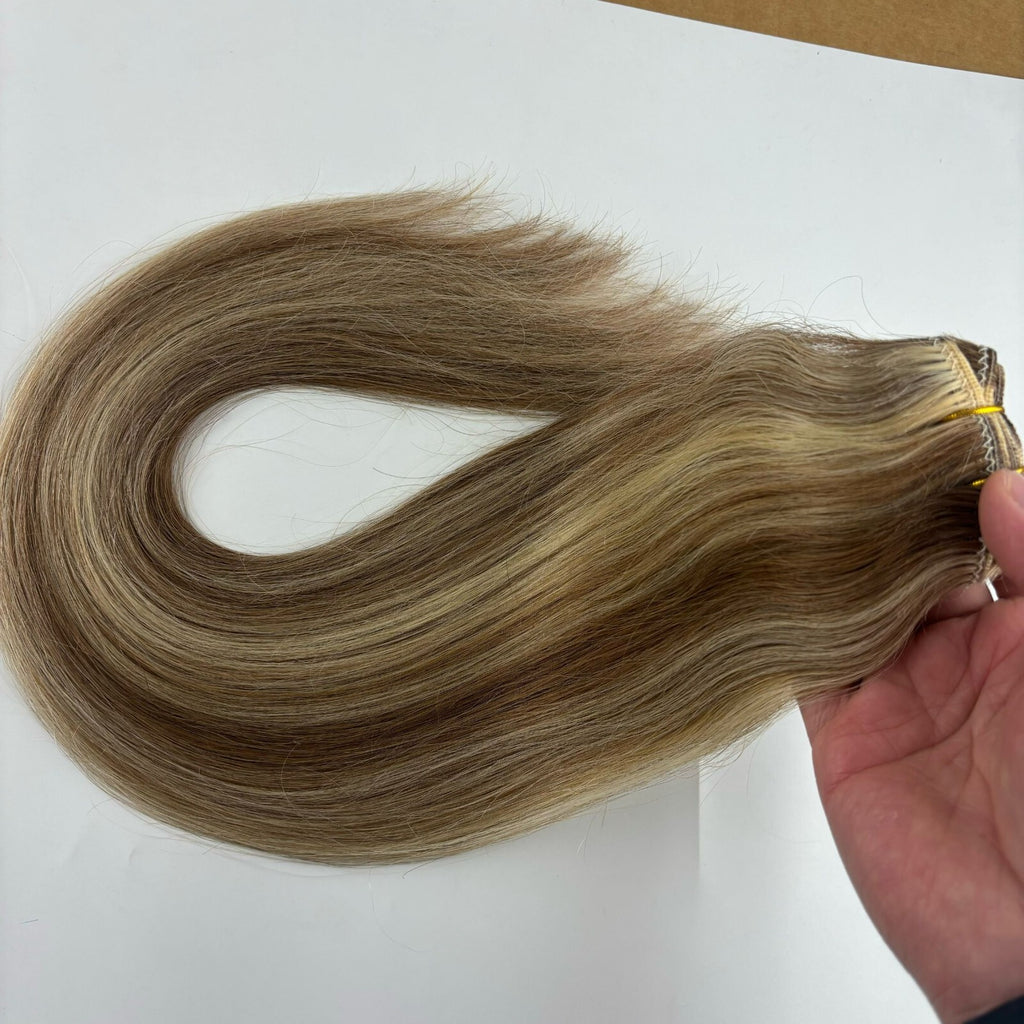 Machine Weft Double Weft Sew-In Weave Thick Bundle Remy Russian Hair 16In-28Inch