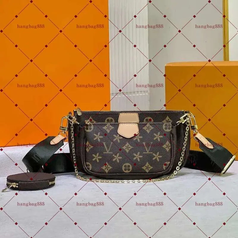 Designer Handbag Shoulder Chain Bag Clutch Flap Totes Women Leather Bags Wallet Check Velour Thread Purse Double Letters Solid Hasp Waist Square Stripes Top Quality