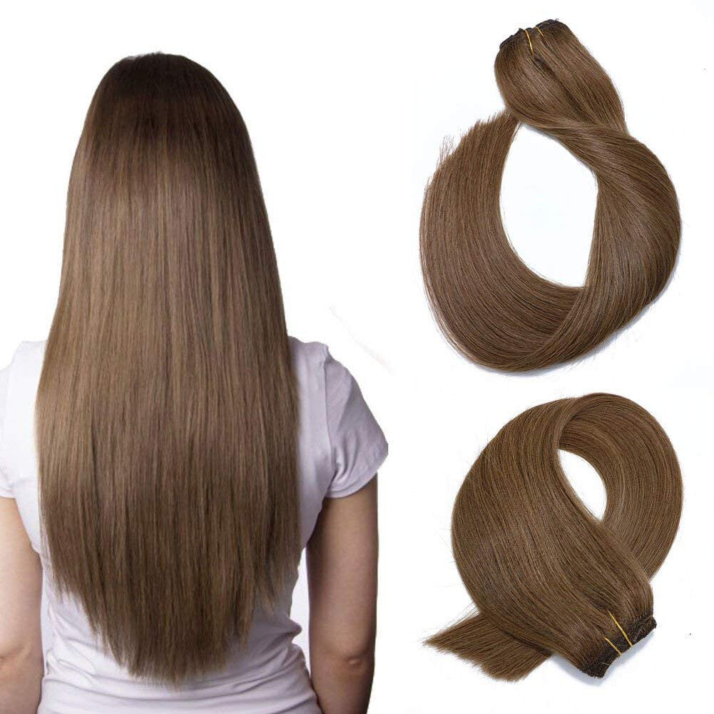 Machine Weft Double Weft Sew-In Weave Thick Bundle Remy Russian Hair 16In-28Inch