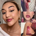 Fashion  Lip Glaze Moisten Shine Glitter Lip Plumper Makeup for Beginner Liquid Lipstick Female Makeup Cosmetics