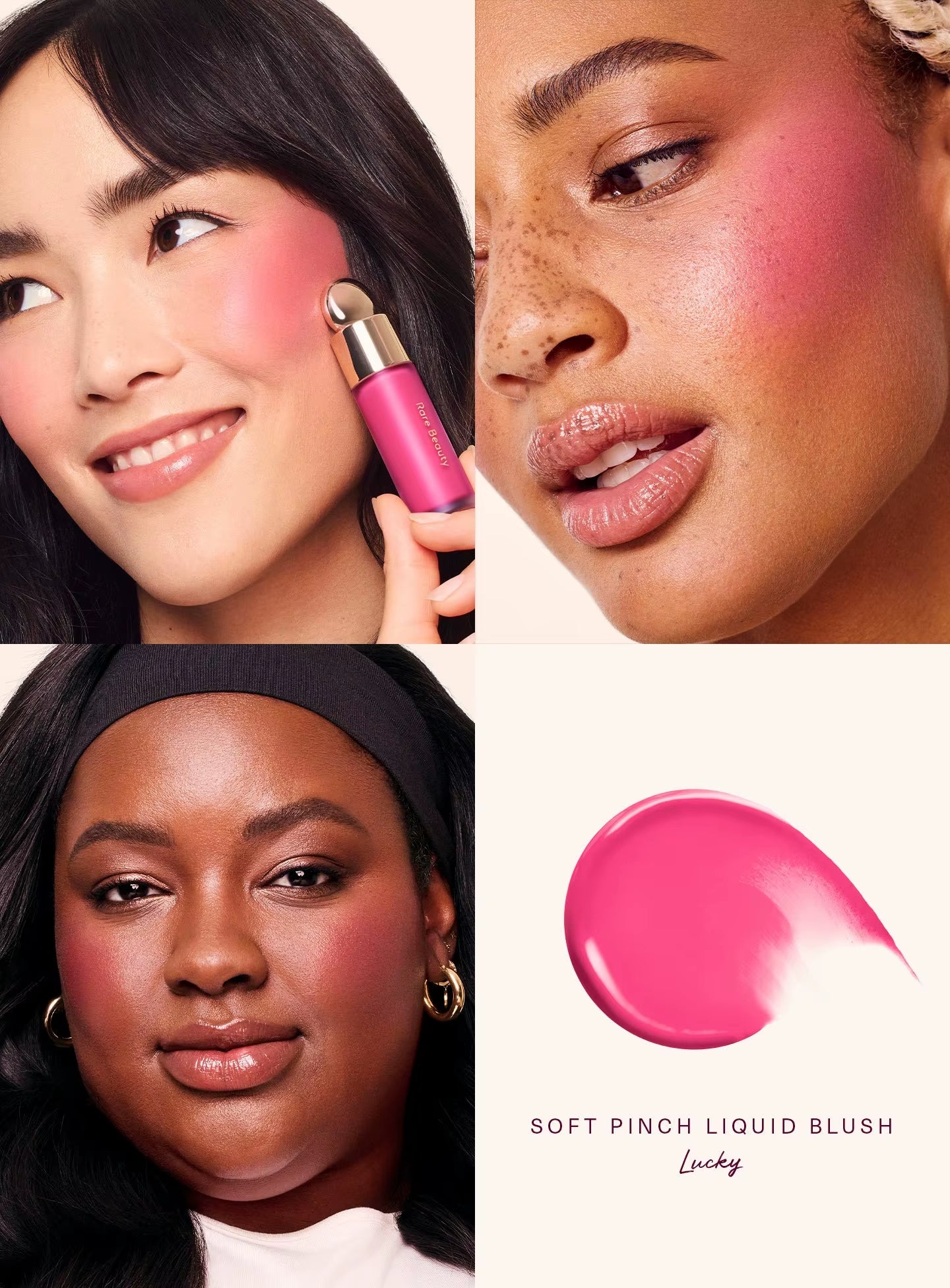 Melting Cream Blush Makeup Matte Pearlescent Texture Glitter Blush Highlighter Bright Nourish Moisturize Lip Gloss
