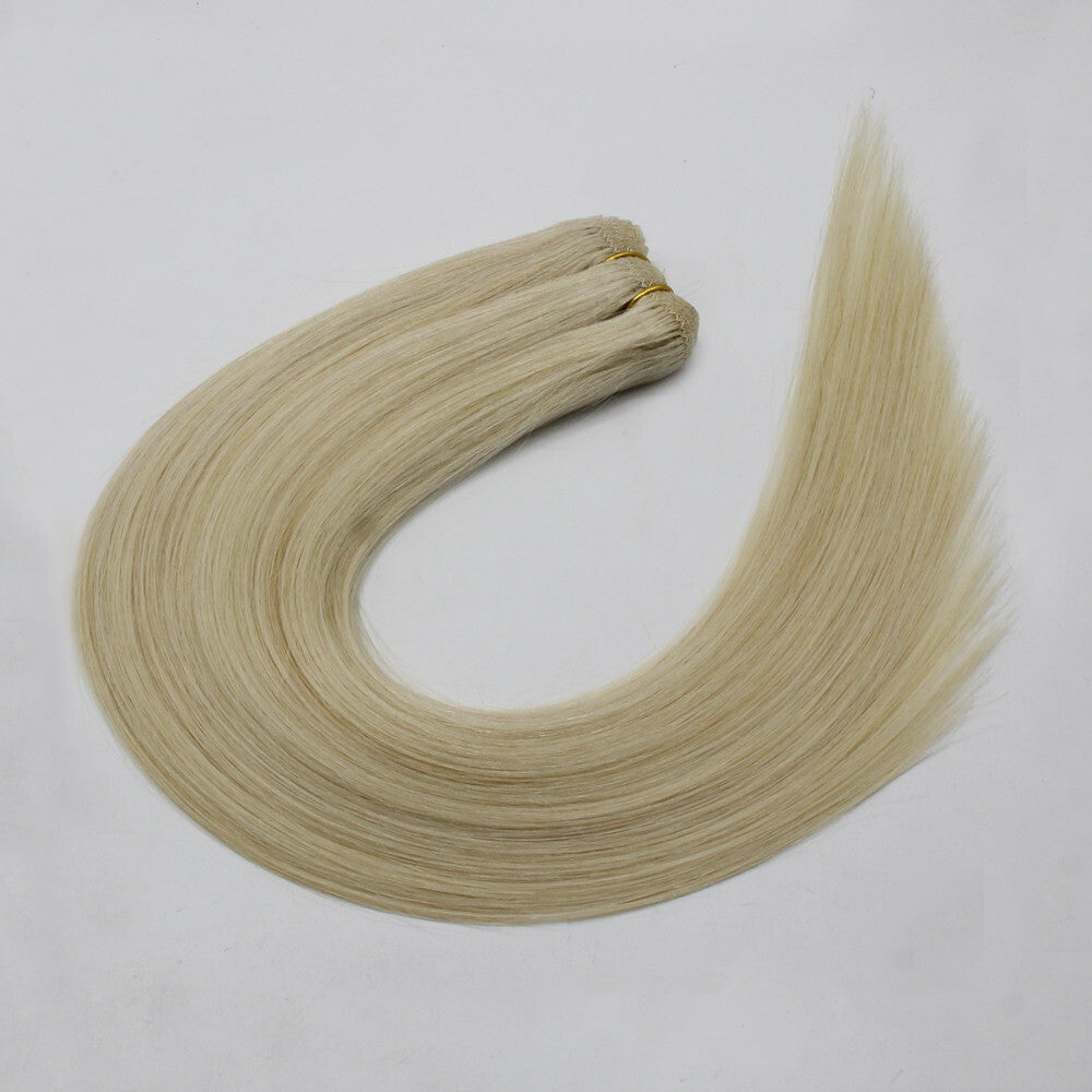 Machine Weft Double Weft Sew-In Weave Thick Bundle Remy Russian Hair 16In-28Inch