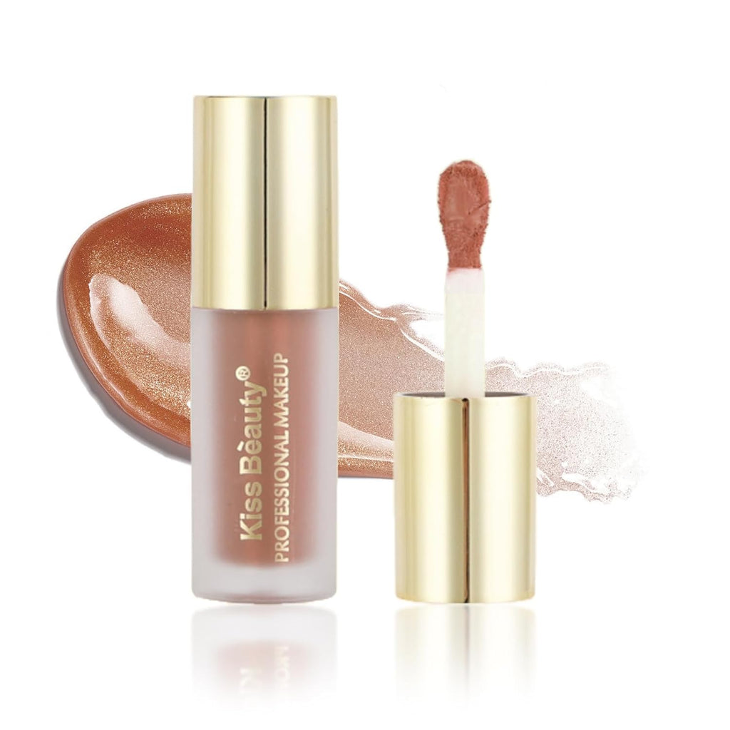 Liquid Highlighter & Blush Stick - Rare Beauty Makeup Highlighter for Natural Three-Dimensional Face Contouring，Sparkling Coffee Color