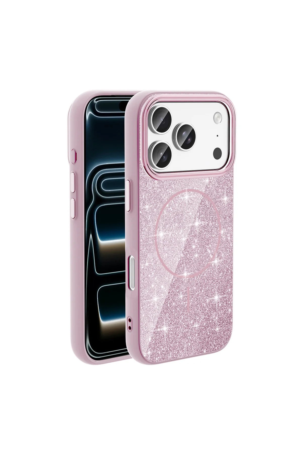 Iphone 17 Pro Max Case Oxo Glitter Magnetic Charging Cover